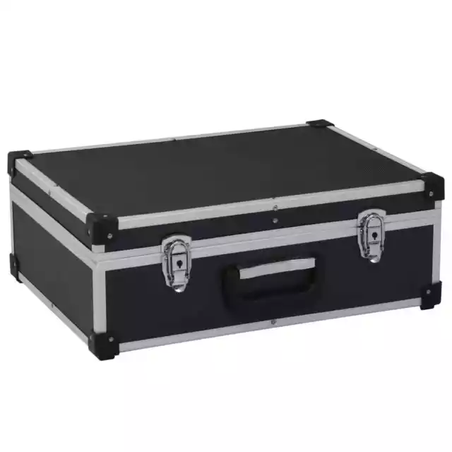 Valise � outils 46 x 33 x 16 cm Noir Aluminium