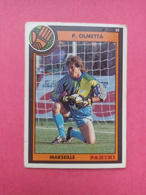 Carte Panini Foot 89 – Pascal Olmeta N°146 – RCP Matra Racing – Autocollant