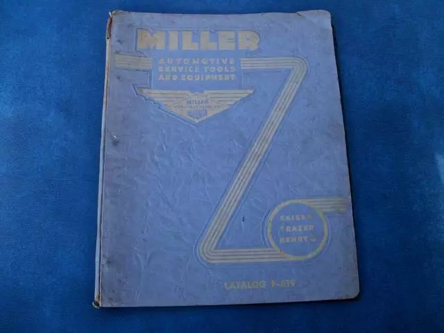 Original 1951 Miller Automotive Tool Catalog  Kaiser Frazer Henry "J"