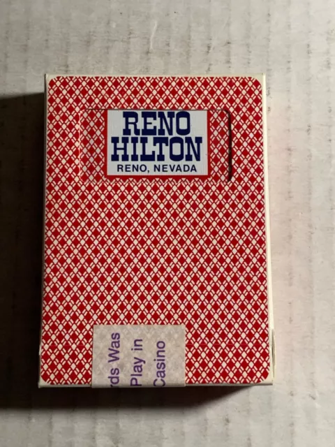 Reno Hilton Casino Playing Cards Reno Nevada SEALED