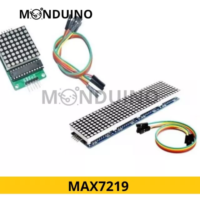 MAX7219 Matrice LED 4 in 1 Dot Matrix MCU Display 8X8 LED Arduino DIY MONDUINO