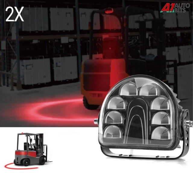 LED SAFETY ZONE Warning Arch Red Lights Forklift Cranes Industrial ...