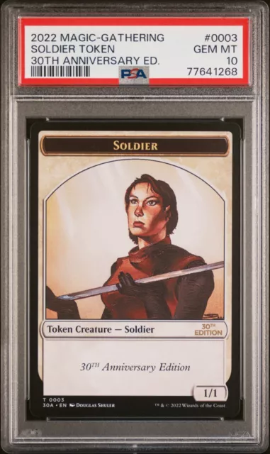 PSA 10 Soldier Token #0003 MTG 30th Anniversary Edition Magic The Gathering