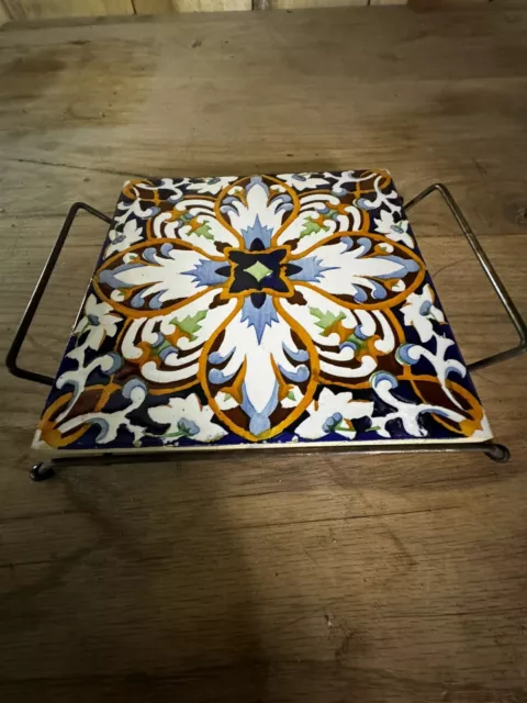 Beautiful Vintage Spanish Tile Trivet