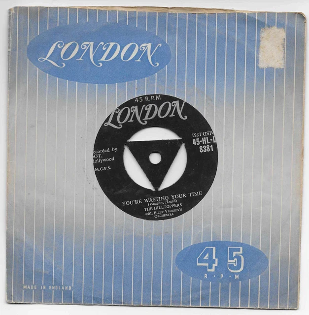 RARE UK 7& The Hilltoppers "You're Wasting Your Time" 1957 Rock'n'Roll