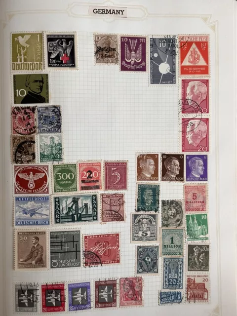 Stamp Album Full Of Stamps From Around The World (GW)