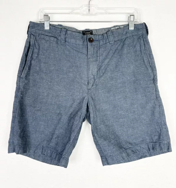 JCrew Baird McNutt Stanton Shorts Mens 32 Irish Linen Blend 9” Blue