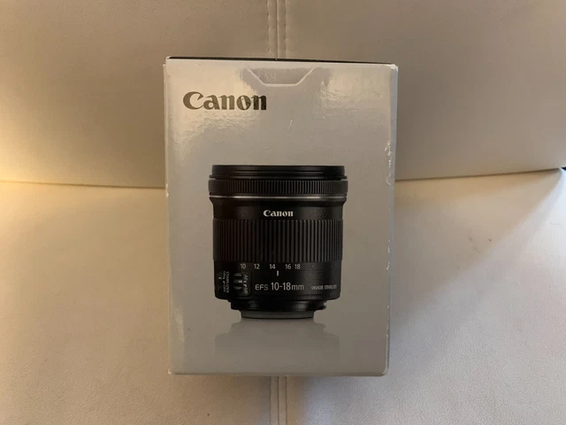 Objetivo CANON EF-S 10-18mm f/4.5-5.6 IS STM - NUEVO EN CAJA