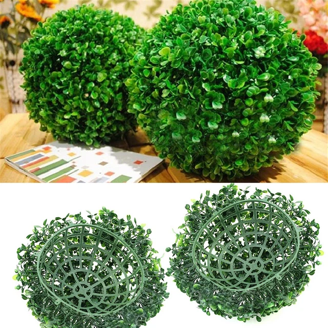 Boule En Plastique Vert Pour Plantes Décor De Mariage Boule D'herbe Grande