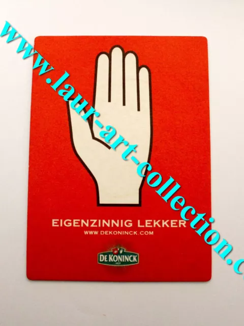 De Koninck, Ancien Sous Bock Dessous Verre Biere Eigenzinnig Lekker Beer Coaster