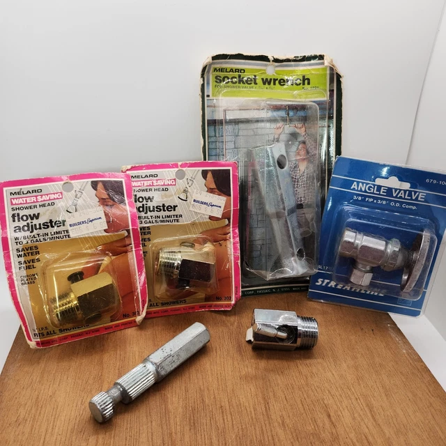 6 Piece Lot - Vintage Melard & Streamline - Flow Adjuster, Socket Wrench, Other
