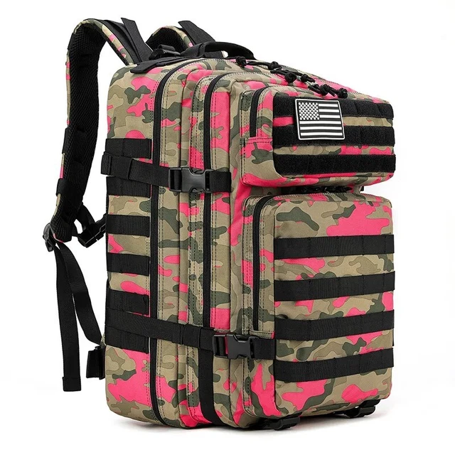 Sac à Dos Militaire Assault 25L, Motif Léopard Rose Et Blanc, Armée, Neuf