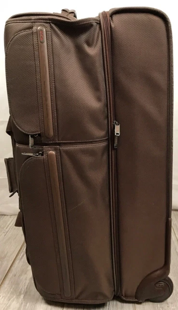 TUMI Large Split 2 Wheel Rolling Duffel Luggage 30" Large Brown Ballistic Nylon