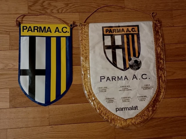 Lotto Gagliardetti Parma Set Pennants Fanion Wimpel Maglia Parma Collezione