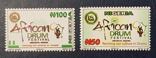 Nigeria 2018 Set - Drum Festival African - Rare Mnh