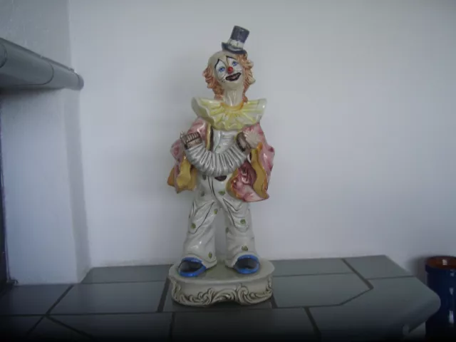 Capodimonte Italy Porzellanfigur großer Clown