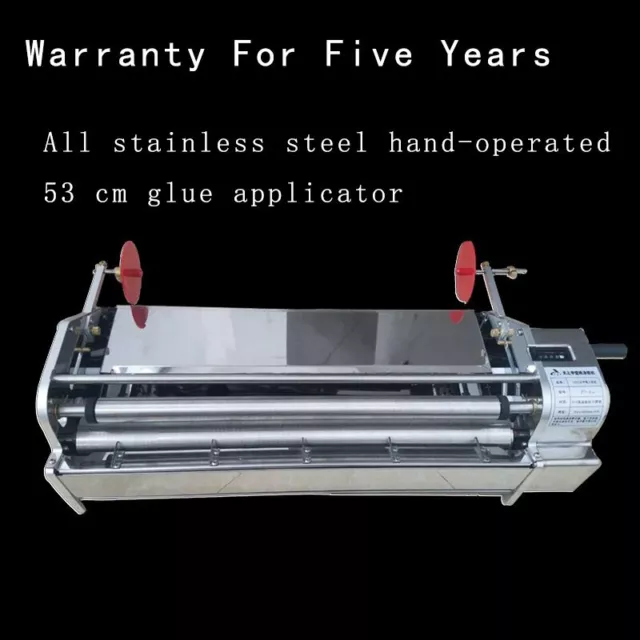 Gluing Machine 53cm Hand-cranked Stainless Steel Wallpaper Gluing Machine