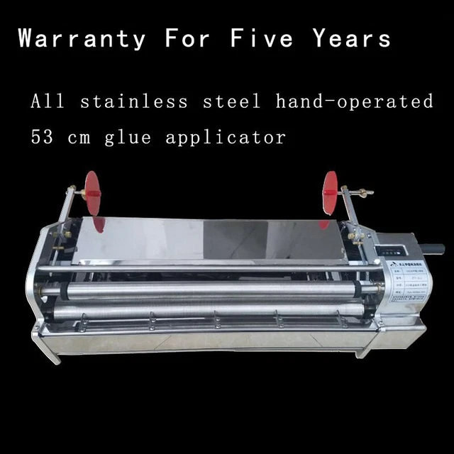 Gluing Machine 53cm Hand-cranked Stainless Steel Wallpaper Gluing Machine