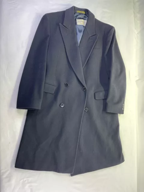 Vintage Yves Saint Laurent Trench Coat Virgin Wool Black men size M 2