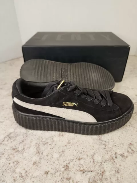 BN Puma Suede - Creepers by Fenty Rihanna (Black and White) Size - W7 with box