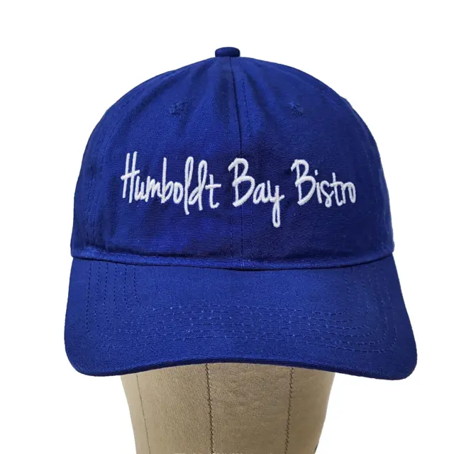 Humboldt Bay Bistro Hat Embroidered Adjustable Cap Blue Chef Kitchen Cook