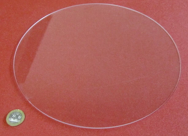 1/8" (.118") Thick x 10.00" Diameter Acrylic Circle Disc Clear 2 Pcs