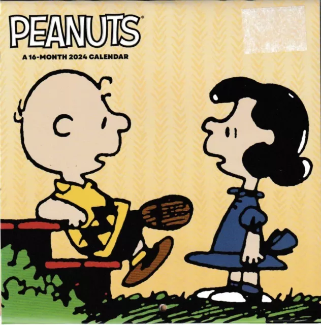 2024 PEANUTS 7”X 7” 16 Month Mini Wall Calendar Charlie Brown 11.88