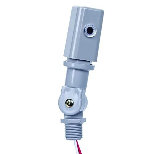 Fotocontrol electrónico de montaje fijo Intermatic EK4236S con lente lateral giratoria de vástago