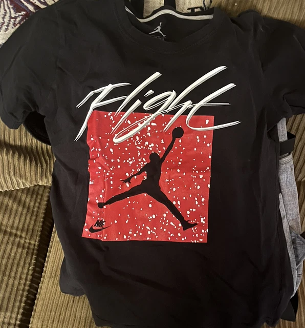 Air Jordan Jumpman - Flight Black Classic Tee Shirt.  Michael Jordan Nike-8/10 S