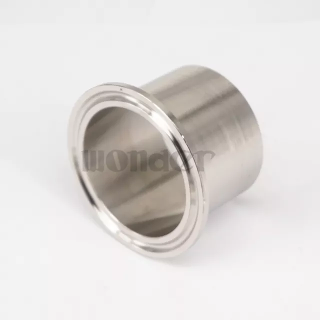 51mm Pipe OD 2" Tri Clamp 40mm Height SUS304 Sanitary Weld Ferrule Homebrew