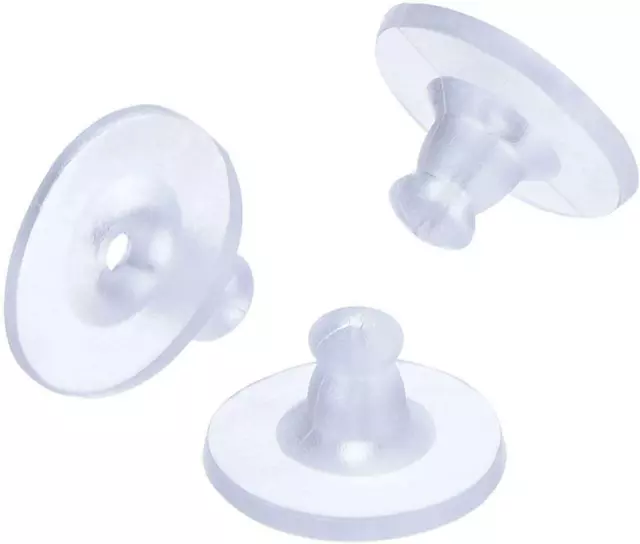 20x Namgiy Pendientes de Goma Espaldas Tachuelas de Plástico Pendientes Espaldas de Seguridad