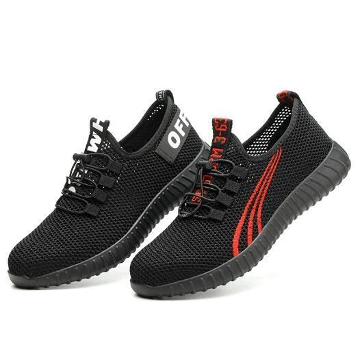 MEN WOMEN SAFETY Trainers Shoes Lightweight Steel Toe Cap Breathable ...