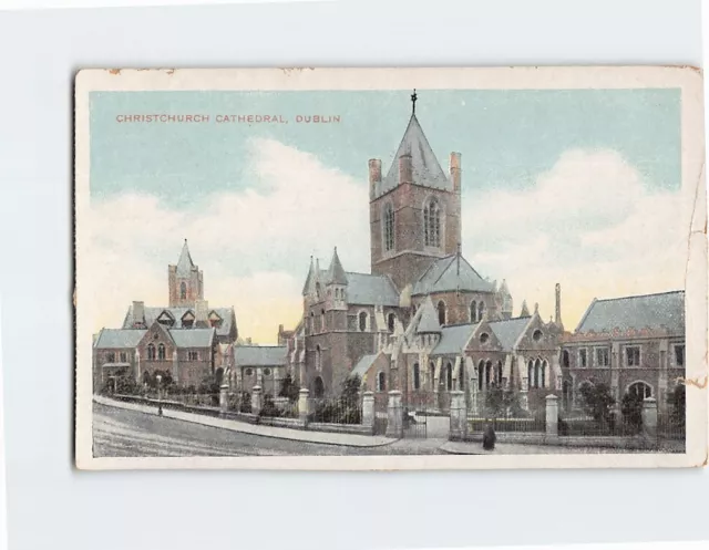 Postcard Christchurch Cathedral, Dublin, Ireland