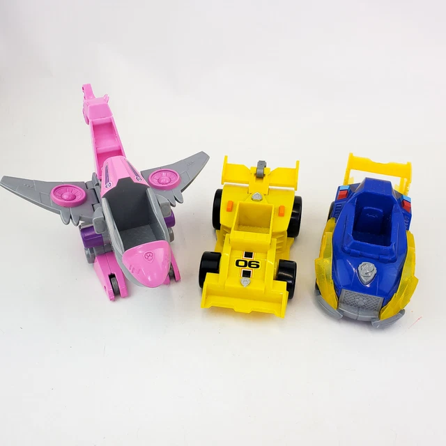 PAW PATROL TOYS Cars Mighty Pups Chase Car Rubble Race Car Skye Dino