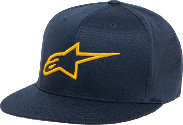 Alpinestars Ageless Flat Hat Navy/Gold Lg/Xl 1035-81015-7059-Lxl