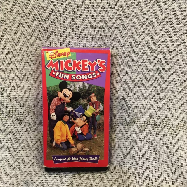 Sing along songs mickeys fun songs campout at disney world vhs