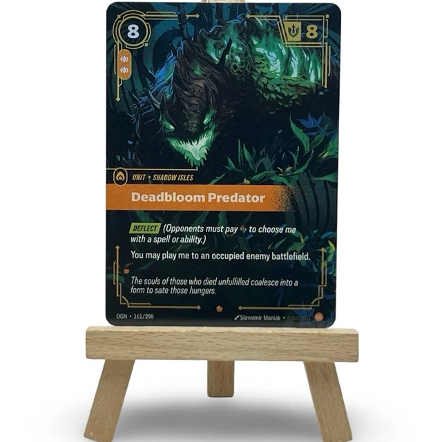 LEAGUE OF LEGENDS Riftbound TCG Foil Origins Deadbloom Predator 161/298 ...