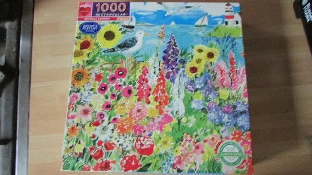 Eeboo 1000 piece jigsaw puzzle - Seagull Garden Brand New/Sealed