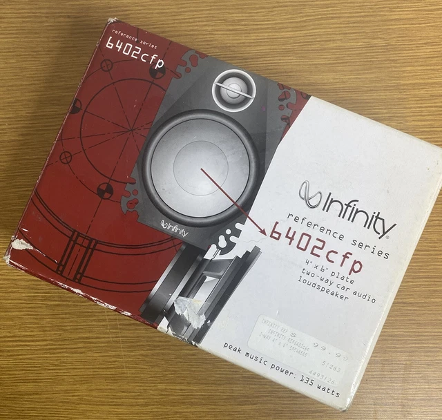 Infinity Reference Series 6402 cfp 135 Watt Car Audio Speaker Pair”New Old Stock Infinity Reference Series 6402 cfp 135 Watt Car Audio Speaker Pair”New Old Stock