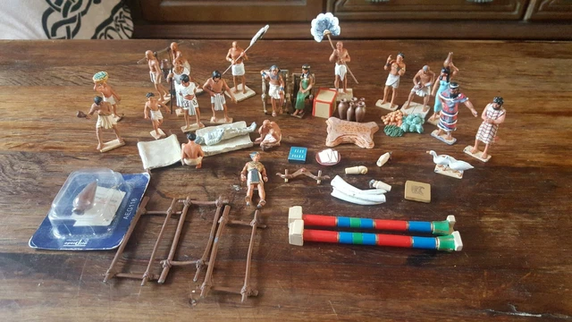 Lot Figurines Del Prado Égyptiens pharaon En Plomb
