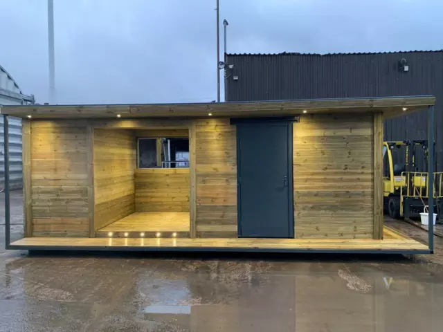 24ft x 10ft Cladded Bespoke Office/ Garden Workshop/ Hot Tub (Bury Area) 2