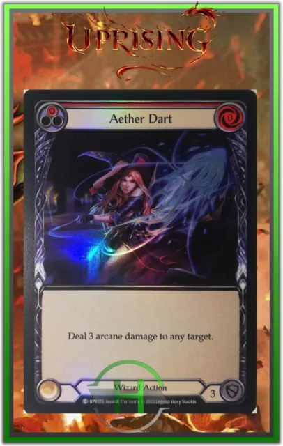 Aether Dart Red Rainbow Foil - FAB:Uprising - UPR173 - Carte Anglaise