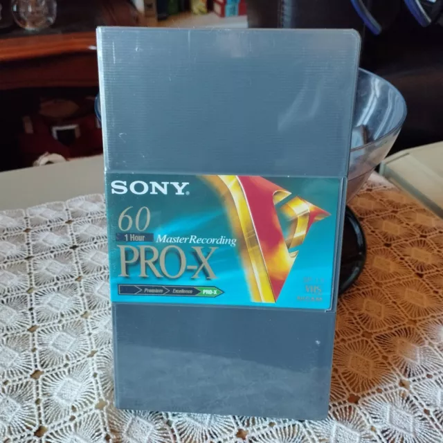 Cassette VHS Sony 60 pro X sous blister