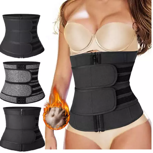 Waist Trainer Cincher Trimmer Sweat Belt Slimming Body Shaper Sauna Shapewear