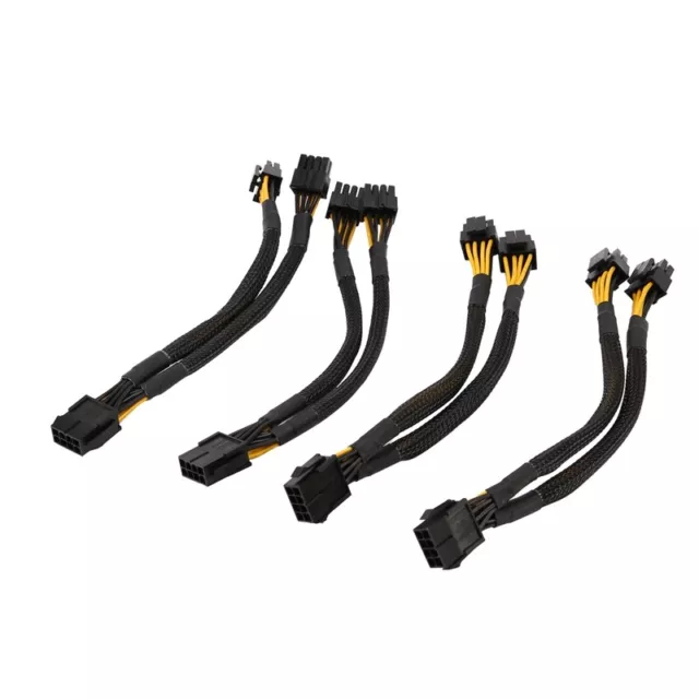 4 Pcs CPU 8 Pin Splitter ATX CPU 8 Pin Female to Dual 8(4+4) Pin Male  12V4336