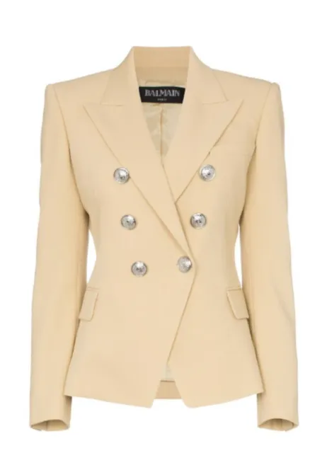 Balmain Ladies Double Breasted Wool Blazer Size 42 Great Condition  $2900