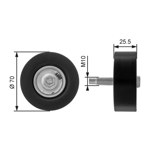 Galet Enrouleur (Courroie D'accessoire) Ford Focus I 2.0 16V,1.8 16V,St170,Rs