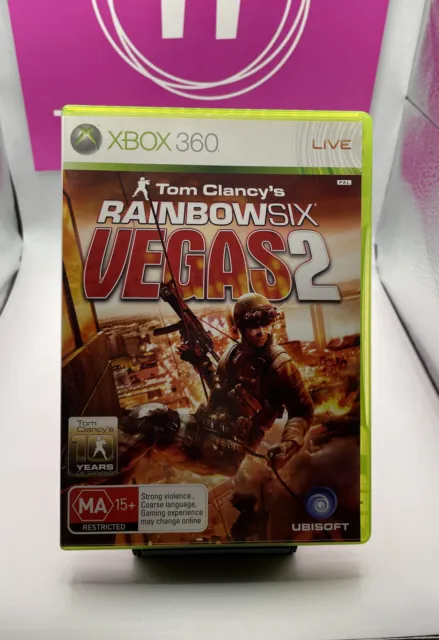 🇦🇺 Tom Clancys Rainbow Six Vegas 2 Microsoft Xbox 360 + Manual VGC GAME