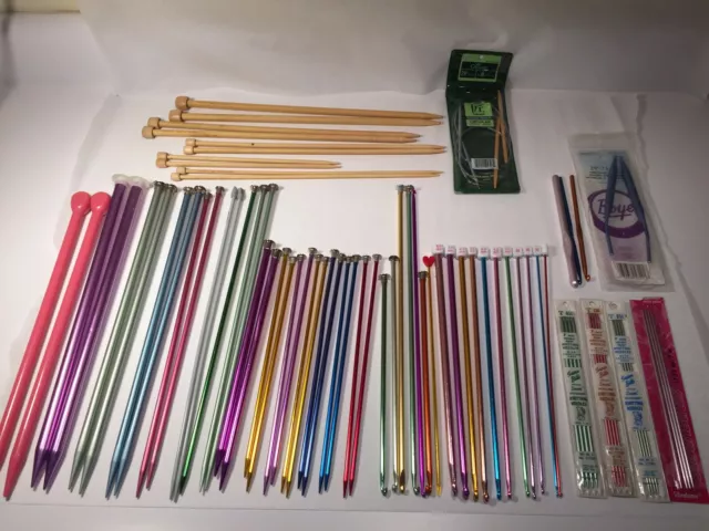 Vintage Crochet Hooks, Knitting Needles, 60 + LOT Bates, Boye, Clover misc. Vintage Crochet Hooks, Knitting Needles, 60 + LOT Bates, Boye, Clover misc.