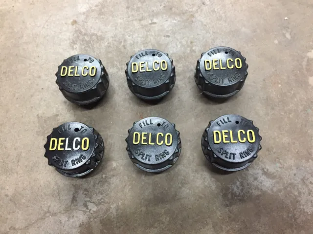Delco Nors Battery Caps Plastic Vintage Hot Rod Trog Scta Shop Clean Out